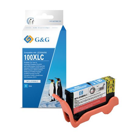 Lexmark 100XL Tinteiro Cyan - G&G