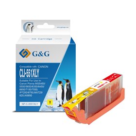 Canon CLI551XL Tinteiro Amarelo - G&G