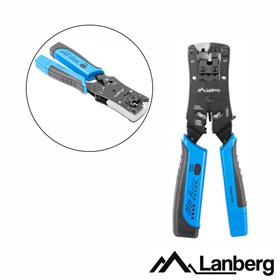 Alicate De Cravar Fichas Rj11/Rj12/Rj14/Rj45 C/Test.Lanberg