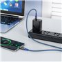 Cabo de Dados e Carregamento USB para Tipo-C, Hoco S51 5A Extreme - Azul