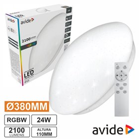 Aplique Led Redondo 24W 380Mm Rgbw 2100Lm Stella Avide