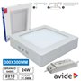 Painel Leds Quadrado Superfície 24W 300Mm 6400K 2010Lm Avide