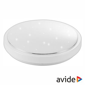 Aplique Led Redondo Teto 40W 380Mm 2Xe27 Ip44 Avide