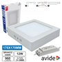Painel Leds Quadrado Superfície 12W 170Mm 6400K 960Lm Avide