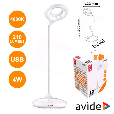 Candeeiro Decorativo Led 4W 4000K Minimal 210Lm Avide