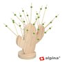 Suporte C/ Palitos Bambu P/ Espetos De Festa 28 Peças Alpina