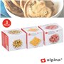 Conjunto 3 Taças P/ Snacks Alpina