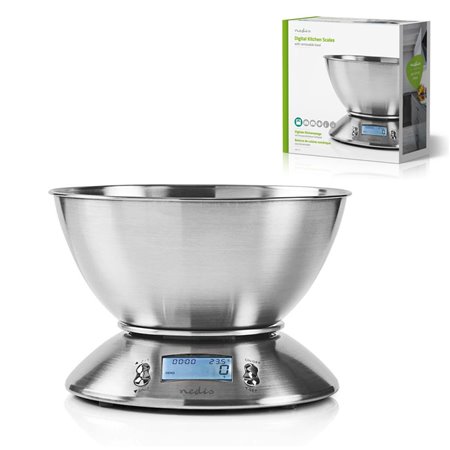 Balança Cozinha Digital 5Kg C/ Alarme Nedis