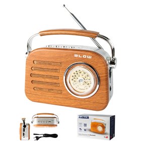 Rádio Bluetooth Am/Fm Vintage Usb/Sd
