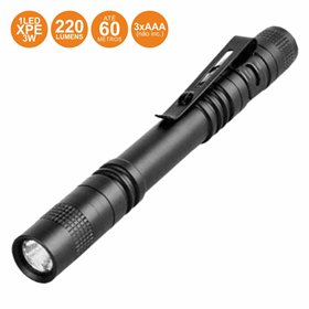 Lanterna C/ 1 Led Xpe 3W Tipo Caneta 220Lm Well