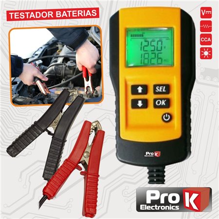 Testador De Baterias 12V Auto Digital Prok