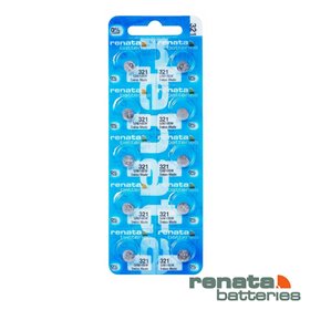 Pilha Alcalina Botão 321/Sr616Sw 1.5V Ag2O 10X Renata