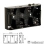 Suporte P/ 4 Pilhas C C/ Terminais Snap Velleman