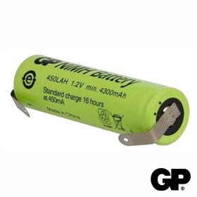 Bateria Ni-Mh 18670 1.2V 4300Ma C/ Patilhas Recarregável Gp