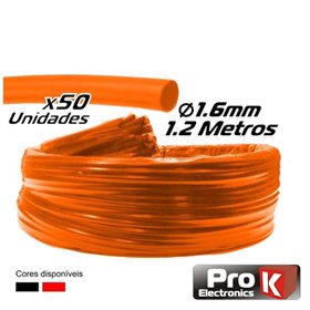 Tubo Manga Termoretráctil 1.6Mm 1.2M 50X Vermelho Prok