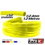 Tubo Manga Termoretráctil 2.4Mm 1.2M 50X Amarelo Prok