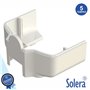 Conjunto 5 Tampas P/ Calha Técnica Pvc Solera