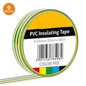 Fita Isoladora Verde/Amarelo 9M