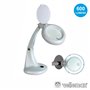 Candeeiro C/ Lupa Secretária 3+12 Dioptrias 12W Branco