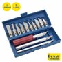 Conjunto X-Ato C/ 13 Lâminas Precisão E 3 Suportes Donau