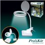 Candeeiro C/ Lupa Secretária 3 Dioptrias 36 Leds Proskit