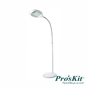 Candeeiro C/ Lupa Secretária 3 Dioptrias 42 Leds Proskit