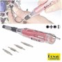Conjunto De Chave C/ 6 Mini Bits Reversíveis Donau