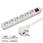 Tomada Elétrica C/ 6 Saídas Interruptor 1.5M