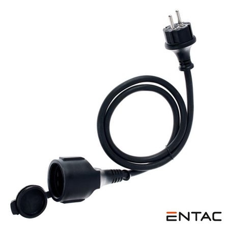 Cabo Extensão Tomada Elétrica C/ 1 Saída 5M Preto Entac