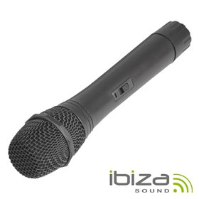 Microfone S/ Fios P/ Colunas Port Uhf 863Mhz Ibiza