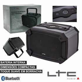 Coluna Bluetooth Portátil 2X3W Usb/Bat Ip44 Ltc
