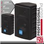 Conjunto 2 Colunas 2 Vias 5" 120W Pretas Abs Bst