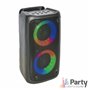 Coluna Amplificada 2X3" Usb/Sd/Aux/Fm/Bt Led Party