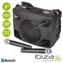 Coluna Amplificada 8" 500W Usb/Bt/Sd/Bat Preta Ibiza