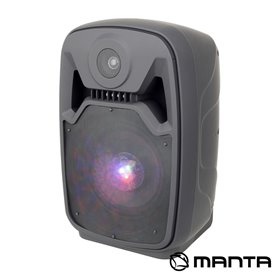 Coluna Amplificada 8" Usb/Bt/Sd/Aux/Fm Rgb Manta