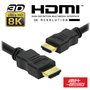 Cabo Hdmi Dourado Macho / Macho 2.2 8K Preto 2M Alpha