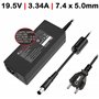 Carregador para Portatil Dell Inspiron 1545 Octagonal 19.5V 3.34A