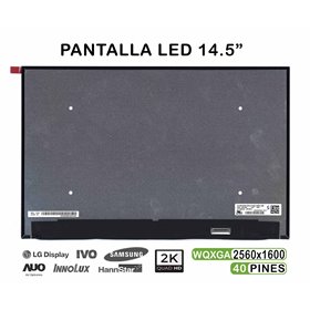 Ecrã LED de 14.5" para Portatil N145Gcg-Gt1 LP145Wq1-Spb1 Qhd 30 Pines