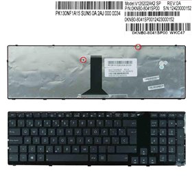 Teclado para Portatil Asus K95 K95V K95Vb K95Vj K95Vm X93 X93S X93Sm X93Sv Estrutura Brillante