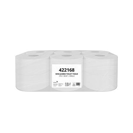 Papel Higiénico Jumbo 12x90mts 2 Folhas 12 rolos