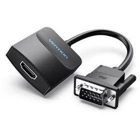 Cabo Conversor Vention ACNBB, VGA Macho - HDMI Fêmea, 15cm, Preto