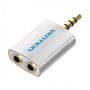 Adaptador Audio Vention BDAW0, Jack 3.5 Macho - 2x Jack 3.5 Fêmea, Branco