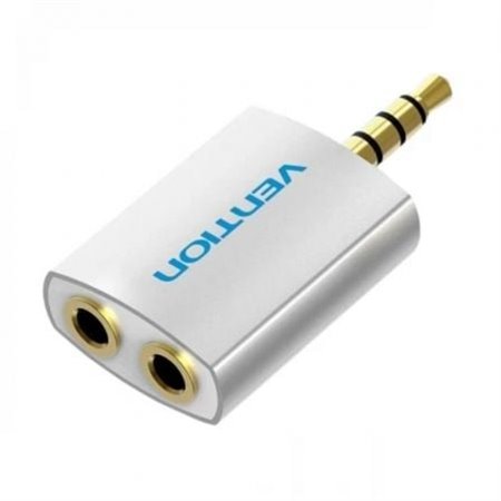Adaptador Audio Vention BDAW0, Jack 3.5 Macho - 2x Jack 3.5 Fêmea, Branco