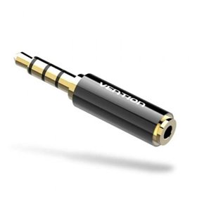 Adaptador Jack Vention BFBB0, Jack 3.5 Macho - Jack 2.5 Fêmea, Preto