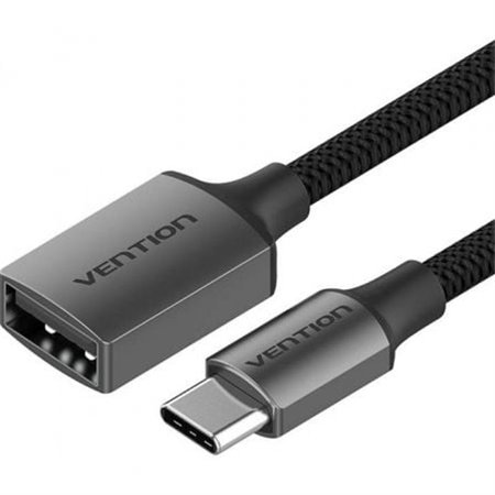 Cabo USB 2.0 Vention CCWHB, USB Tipo-C Macho - USB Fêmea, 15cm
