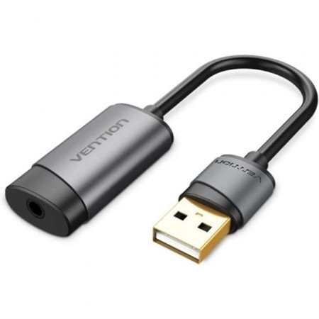 Placa de Som Vention CDJHB, USB Macho - Jack 3.5 Fêmea