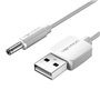 Cabo de Alimentação Vention CEXWF, USB Macho - DC 3.5mm Macho, 1m, Branco