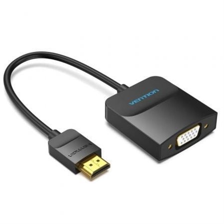 Conversor Vention 42154, HDMI Macho - VGA Fêmea, 15cm, Preto