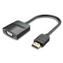 Conversor Vention 42161 HDMI Macho - VGA Fêmea - Jack 3.5 Fêmea, 15cm, Preto