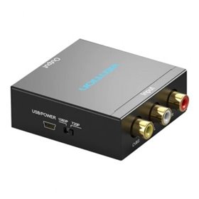 Conversor RCA a HDMI Vention AEFB0, RCA Fêmea - HDMI Fêmea - MiniUSB Fêmea